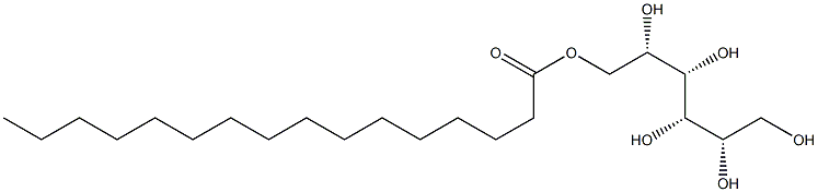 L-マンニトール6-ヘキサデカノアート 化学構造式