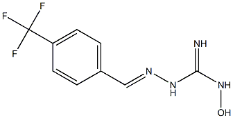 1-[[4-(Trifluoromethyl)phenyl]methyleneamino]-3-hydroxyguanidine Structure