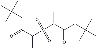 Methyl(4,4-dimethyl-2-oxopentyl) sulfone 结构式
