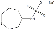 Hexahydrothiepin-4-ylsulfamic acid sodium salt 结构式