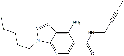 1-Pentyl-4-amino-N-(2-butynyl)-1H-pyrazolo[3,4-b]pyridine-5-carboxamide