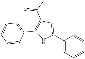 3-Acetyl-2,5-diphenyl-1H-pyrrole Struktur