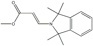 (E)-3-[(1,1,3,3-テトラメチル-2,3-ジヒドロ-1H-イソインドール)-2-イル]プロペン酸メチル 化学構造式