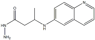3-(6-キノリニルアミノ)酪酸ヒドラジド 化学構造式