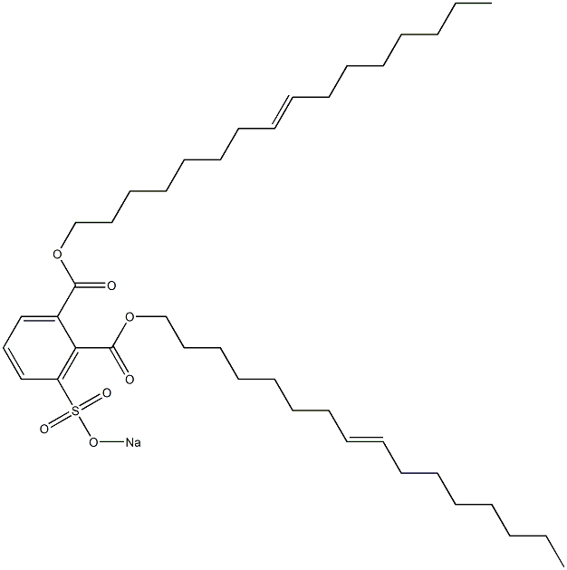 3-(Sodiosulfo)phthalic acid di(8-hexadecenyl) ester Struktur