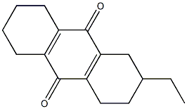 1,2,3,4,5,6,7,8-Octahydro-2-ethylanthraquinone Structure