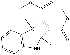 2a,7b-Dihydro-2a,7b-dimethyl-3H-cyclobut[b]indole-1,2-dicarboxylic acid dimethyl ester Struktur