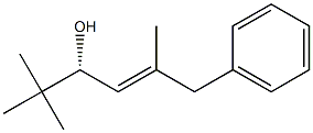 (3R,4E)-2,2,5-Trimethyl-6-phenyl-4-hexen-3-ol Struktur