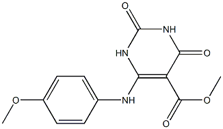 6-(4-Methoxyanilino)-1,2,3,4-tetrahydro-2,4-dioxopyrimidine-5-carboxylic acid methyl ester