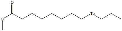 9-Telluradodecanoic acid methyl ester Struktur