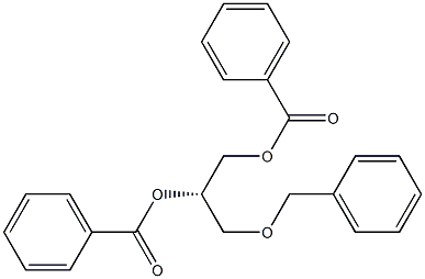(2S)-3-Benzyloxypropylene glycol dibenzoate Struktur