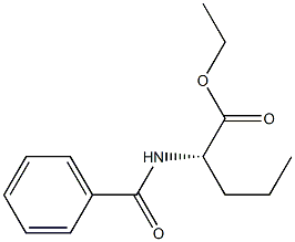 [S,(-)]-2-(Benzoylamino)valeric acid ethyl ester Struktur