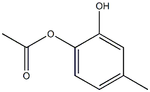 Acetic acid 2-hydroxy-4-methylphenyl ester 结构式