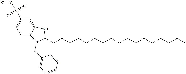 1-Benzyl-2,3-dihydro-2-heptadecyl-1H-benzimidazole-5-sulfonic acid potassium salt