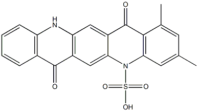 5,7,12,14-Tetrahydro-1,3-dimethyl-7,14-dioxoquino[2,3-b]acridine-5-sulfonic acid