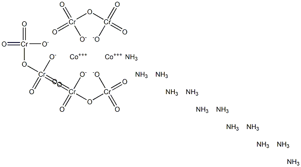 ヘキサアンミンコバルト(III)ジクロマート 化学構造式