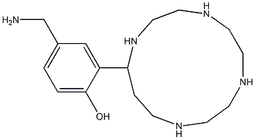 13-(5-Aminomethyl-2-hydroxyphenyl)-1,4,7,10-tetraazacyclotridecane Structure