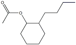 Acetic acid 2-butylcyclohexyl ester Struktur