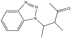 4-(1H-Benzotriazol-1-yl)-3-methyl-2-pentanone Structure