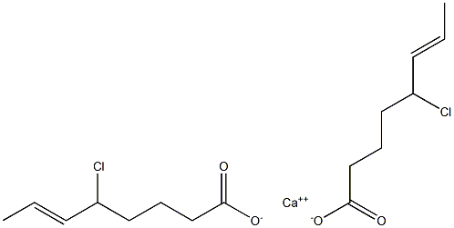 Bis(5-chloro-6-octenoic acid)calcium salt Structure