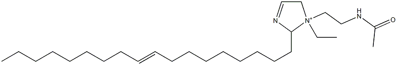 1-[2-(Acetylamino)ethyl]-1-ethyl-2-(9-octadecenyl)-3-imidazoline-1-ium Struktur