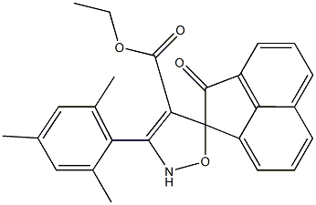 2-オキソ-3'-(2,4,6-トリメチルフェニル)スピロ[アセナフチレン-1(2H),5'(4'H)-イソオキサゾール]-4'-カルボン酸エチル 化学構造式