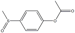 Acetic acid 4-methylsulfinylphenyl ester 结构式