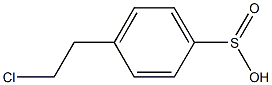 p-(2-Chloroethyl)benzenesulfinic acid Structure