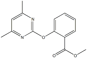 2-(4,6-Dimethyl-2-pyrimidinyloxy)benzoic acid methyl ester Struktur