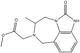 1,2,4,5,6,7-Hexahydro-5-methyl-2-oxoimidazo[4,5,1-jk][1,4]benzodiazepine-6-acetic acid methyl ester Structure