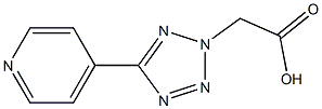 5-(4-ピリジル)-2H-テトラゾール-2-酢酸 化学構造式