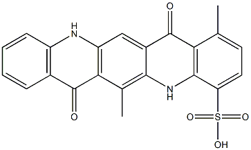 5,7,12,14-Tetrahydro-1,6-dimethyl-7,14-dioxoquino[2,3-b]acridine-4-sulfonic acid