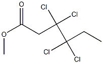 3,3,4,4-Tetrachlorohexanoic acid methyl ester