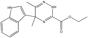 5-(1H-Indol-3-yl)-3-(ethoxycarbonyl)-5-methyl-6-methyl-2,5-dihydro-1,2,4-triazine