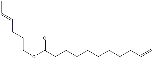 10-Undecenoic acid 4-hexenyl ester Structure