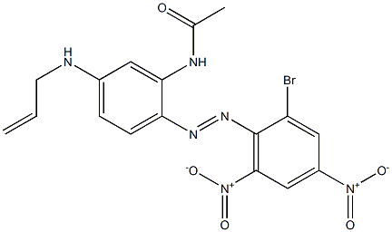 N-[5-Allylamino-2-(2-bromo-4,6-dinitrophenylazo)phenyl]acetamide