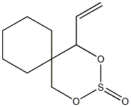 1-Vinyl-2,4-dioxa-3-thiaspiro[5.5]undecane3-oxide Structure