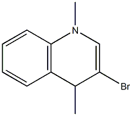 3-ブロモ-1,4-ジヒドロ-1,4-ジメチルキノリン 化学構造式