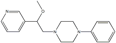1-[2-Methoxy-2-(3-pyridyl)ethyl]-4-phenylpiperazine Structure