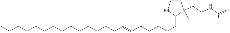 1-[2-(アセチルアミノ)エチル]-1-エチル-2-(6-ヘニコセニル)-4-イミダゾリン-1-イウム 化学構造式