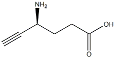 (S)-4-Amino-5-hexynoic acid Struktur