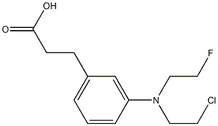 3-[m-[(2-Chloroethyl)(2-fluoroethyl)amino]phenyl]propanoic acid|