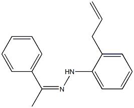 (Z)-Acetophenone (2-allylphenyl)hydrazone Struktur