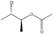(2S,3S)-3-クロロ-2-ブタノールアセタート 化学構造式