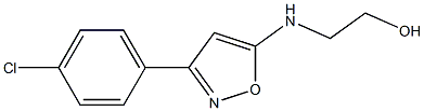 3-(p-Chlorophenyl)-5-[(2-hydroxyethyl)amino]isoxazole Struktur