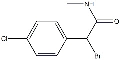 N-Methyl-2-(4-chlorophenyl)-2-bromoacetamide Struktur