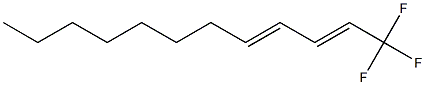 (2E,4E)-1,1,1-Trifluorododeca-2,4-diene Structure