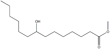 8-Hydroxytetradecanoic acid methyl ester Structure