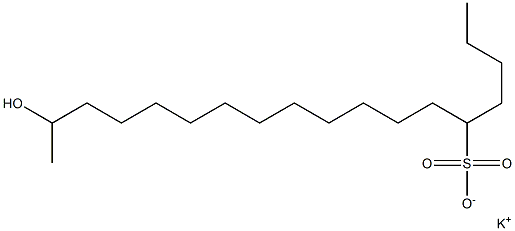 17-Hydroxyoctadecane-5-sulfonic acid potassium salt|
