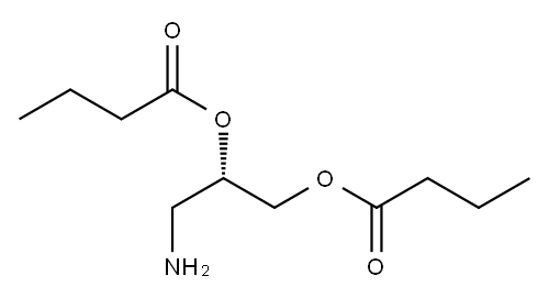 [S,(-)]-3-Amino-1,2-propanediol dibutyrate Struktur
